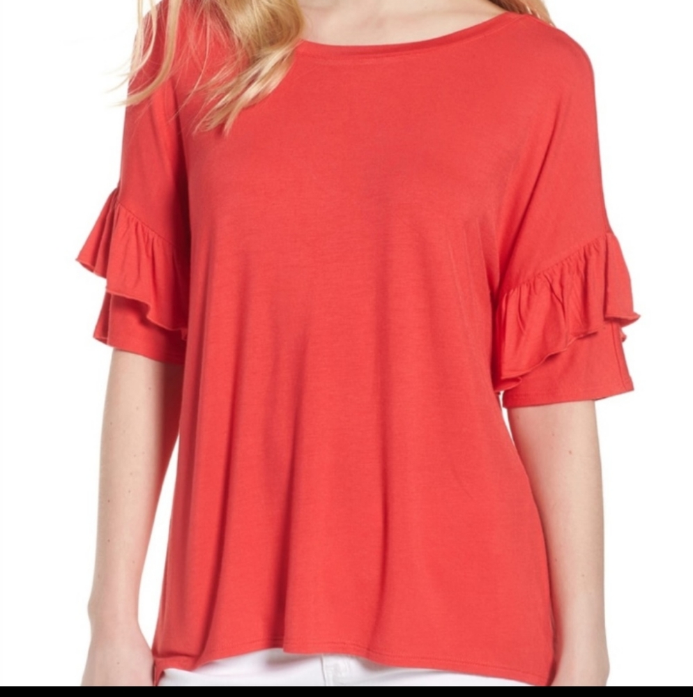Chelsea28 Ruffle Sleeve Top - Picture 1 of 6
